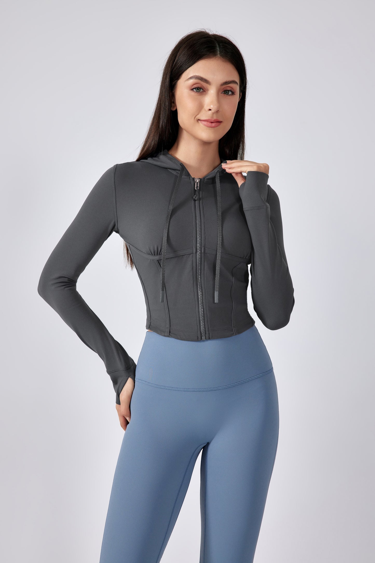 Slim-Fit Hooded Sports Jacket