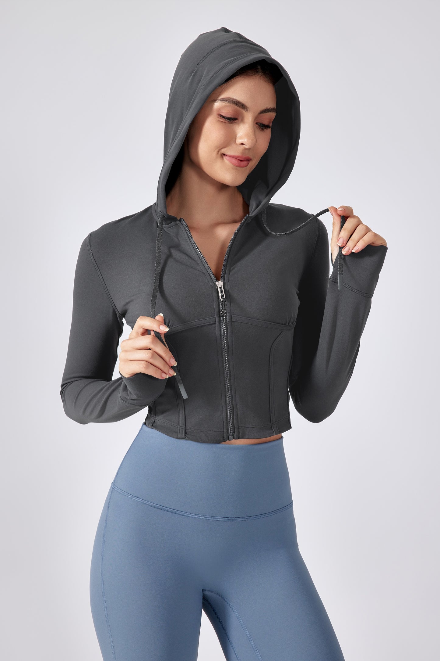Slim-Fit Hooded Sports Jacket