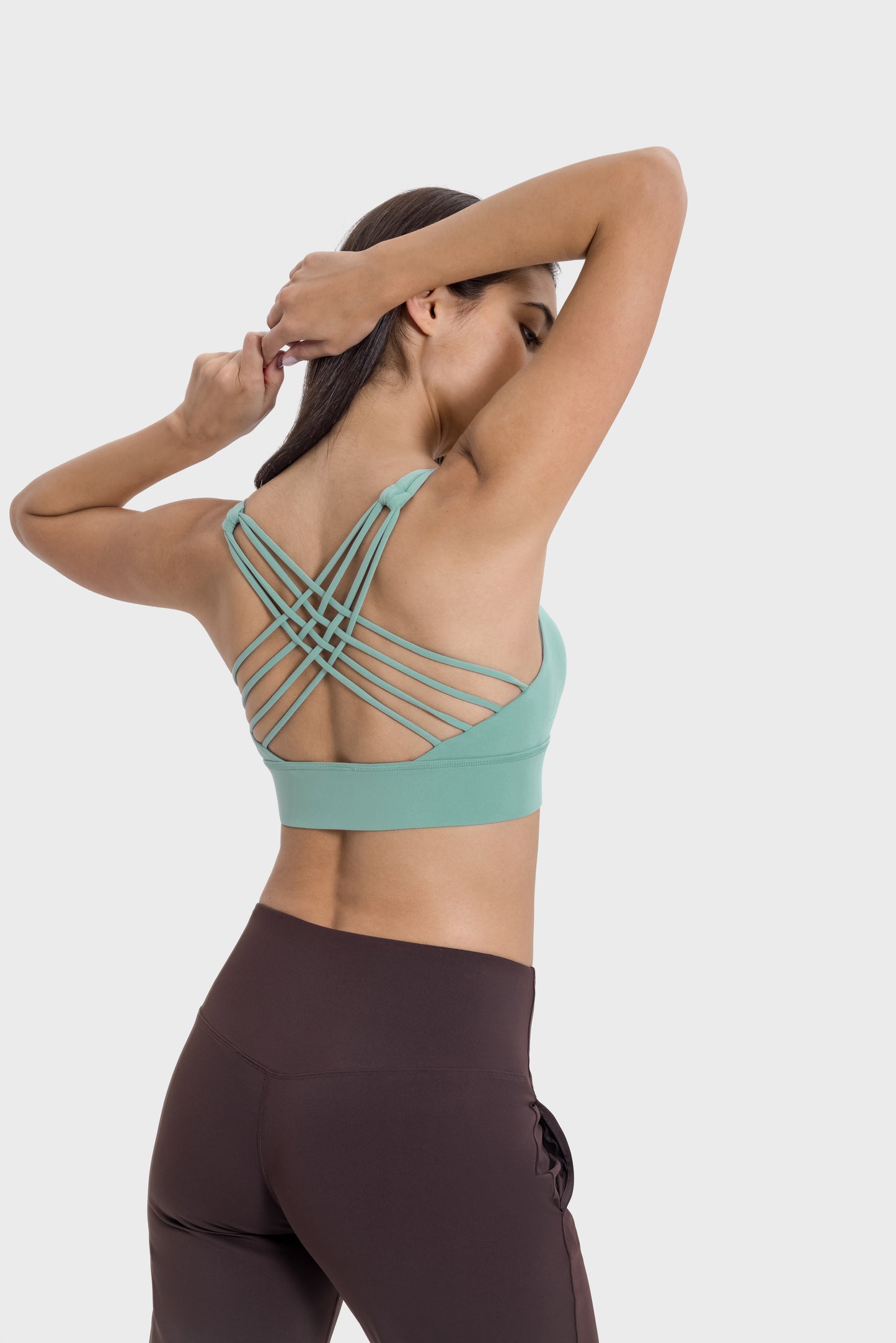 Cross-Back Breathable Sports Bra