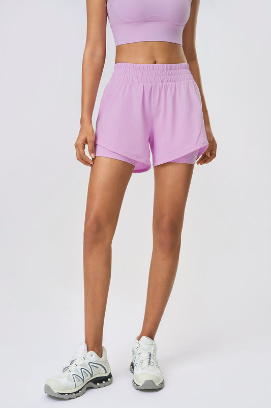 Women’s Lightweight Quick-Dry 2-in-1 Sports Shorts