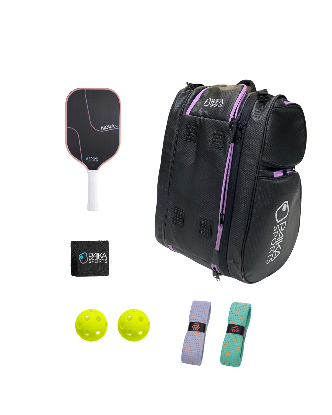 Holiday Essentials Set (any 1 paddle + bag + eraser + 2 overgrips)