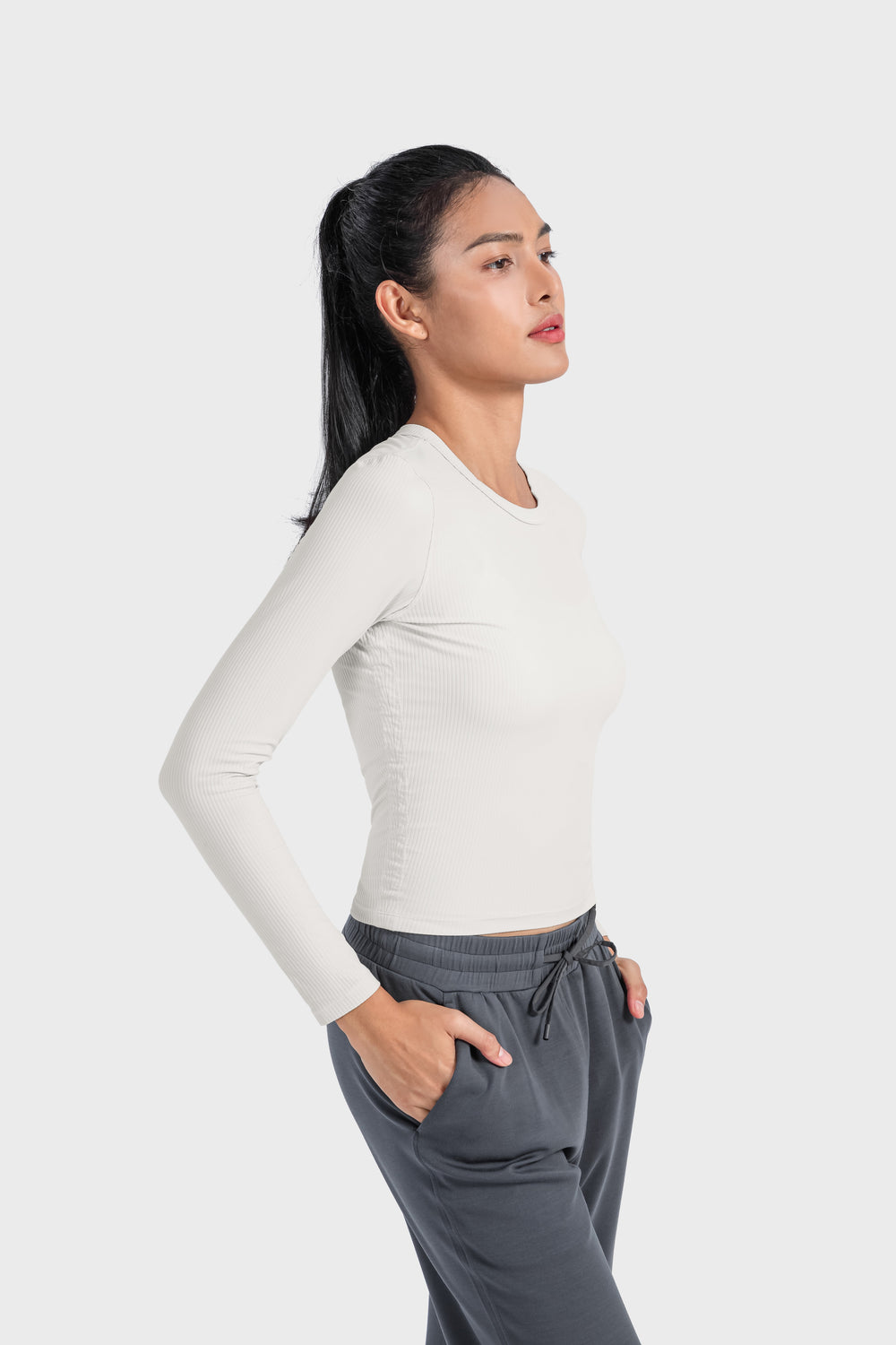 Bare Feel Ribbed Long Sleeve Top 2.0