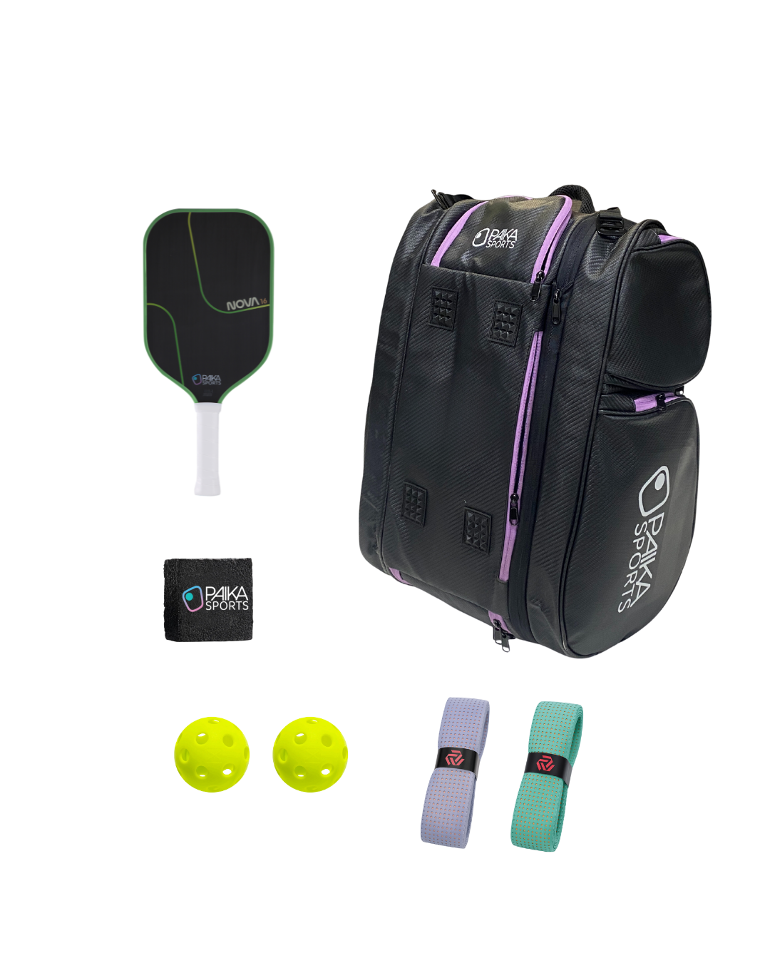 Holiday Essentials Set (any 1 paddle + bag + eraser + 2 overgrips)