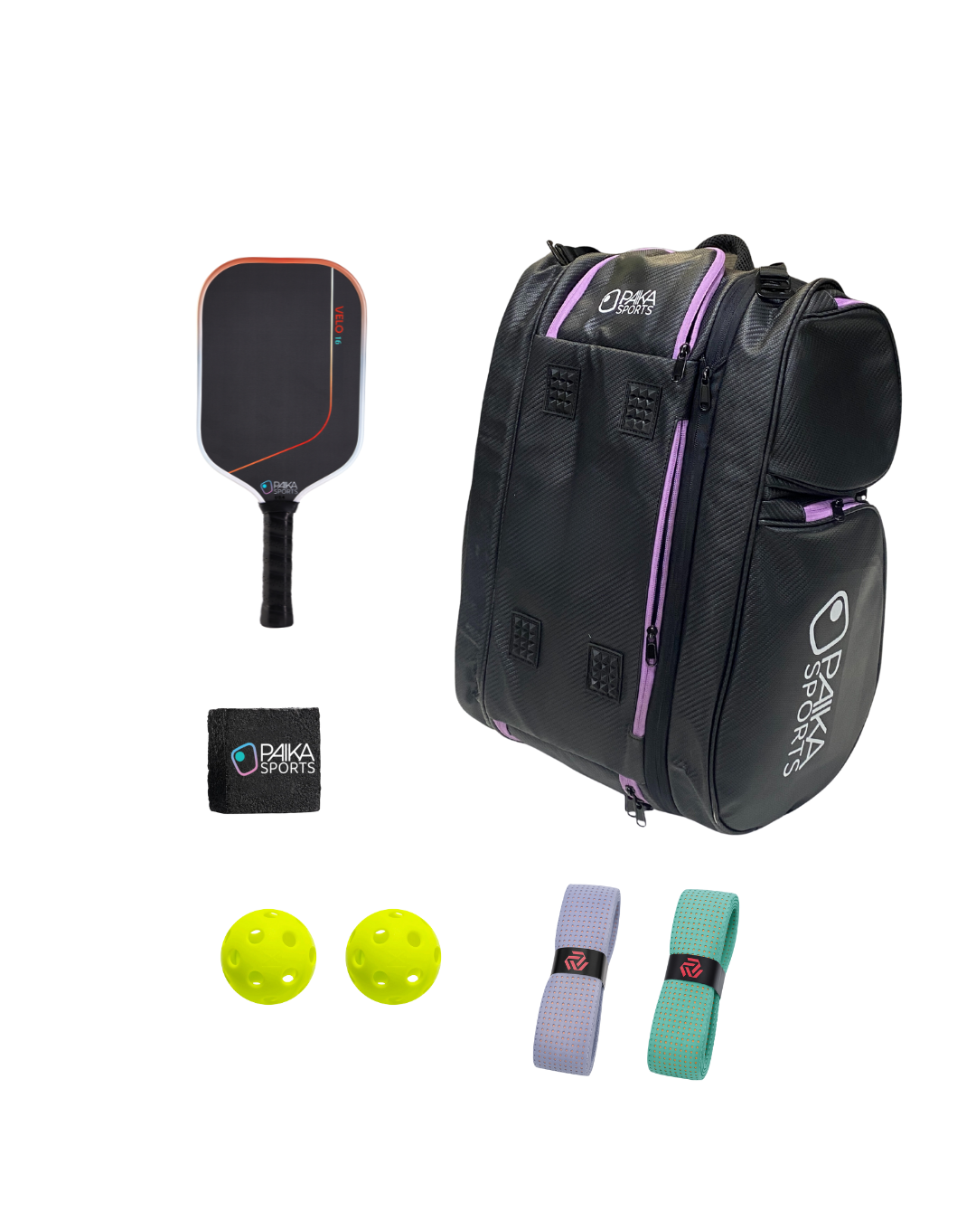 Holiday Essentials Set (any 1 paddle + bag + eraser + 2 overgrips)