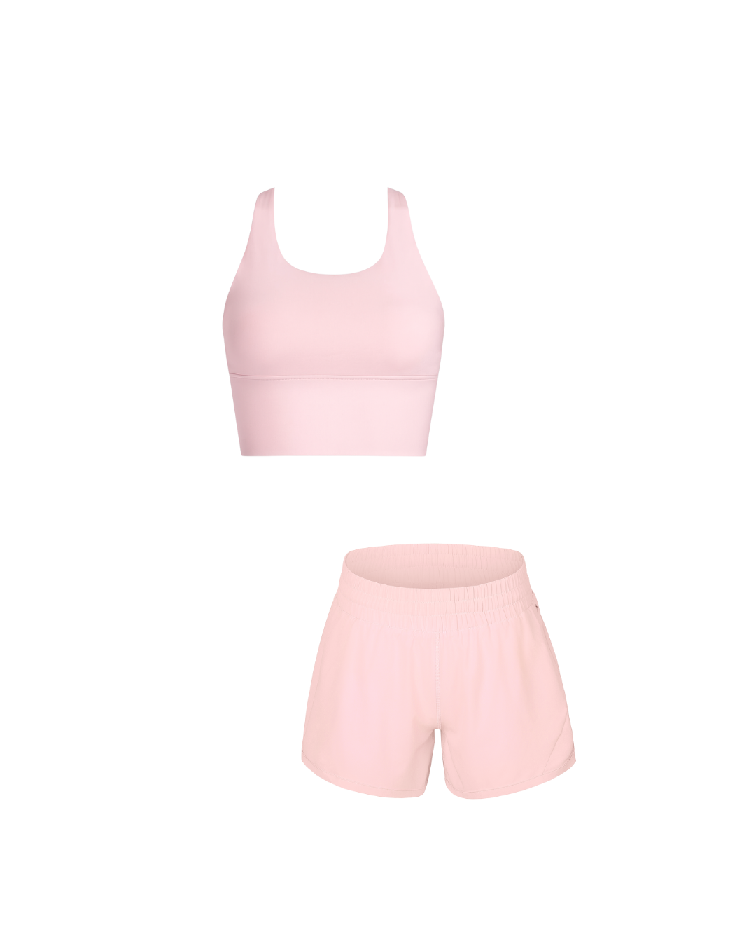 LightFit Strap Sports Bra and Lightweight Quick-Dry Shorts Set
