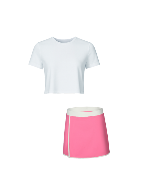 BreezeFit T-Shirt and Bare Feel Athletic Skirt Set