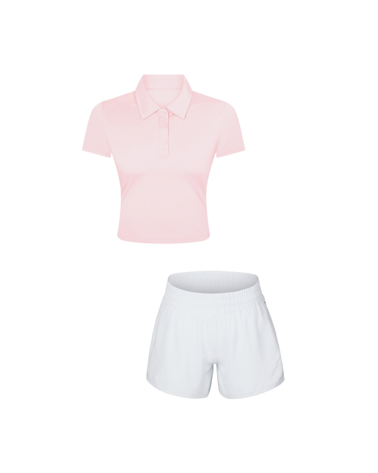 Performance Polo and Lightweight Quick-Dry Shorts Set