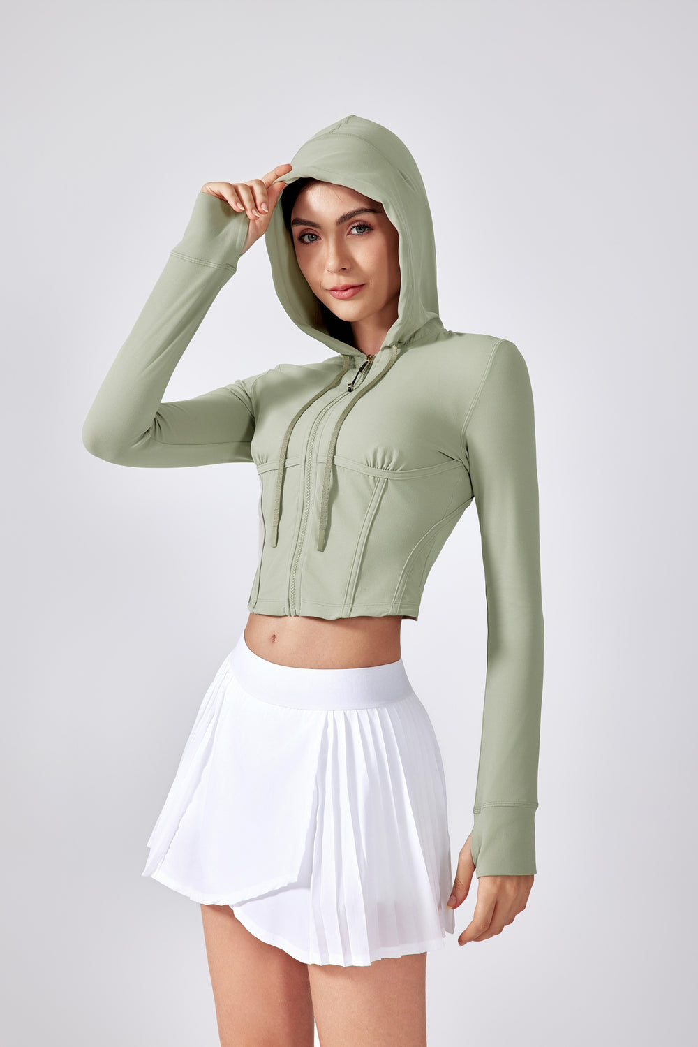 Slim-Fit Hooded Sports Jacket