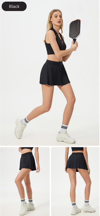 AeroFlex Pleated Pickleball Skirt