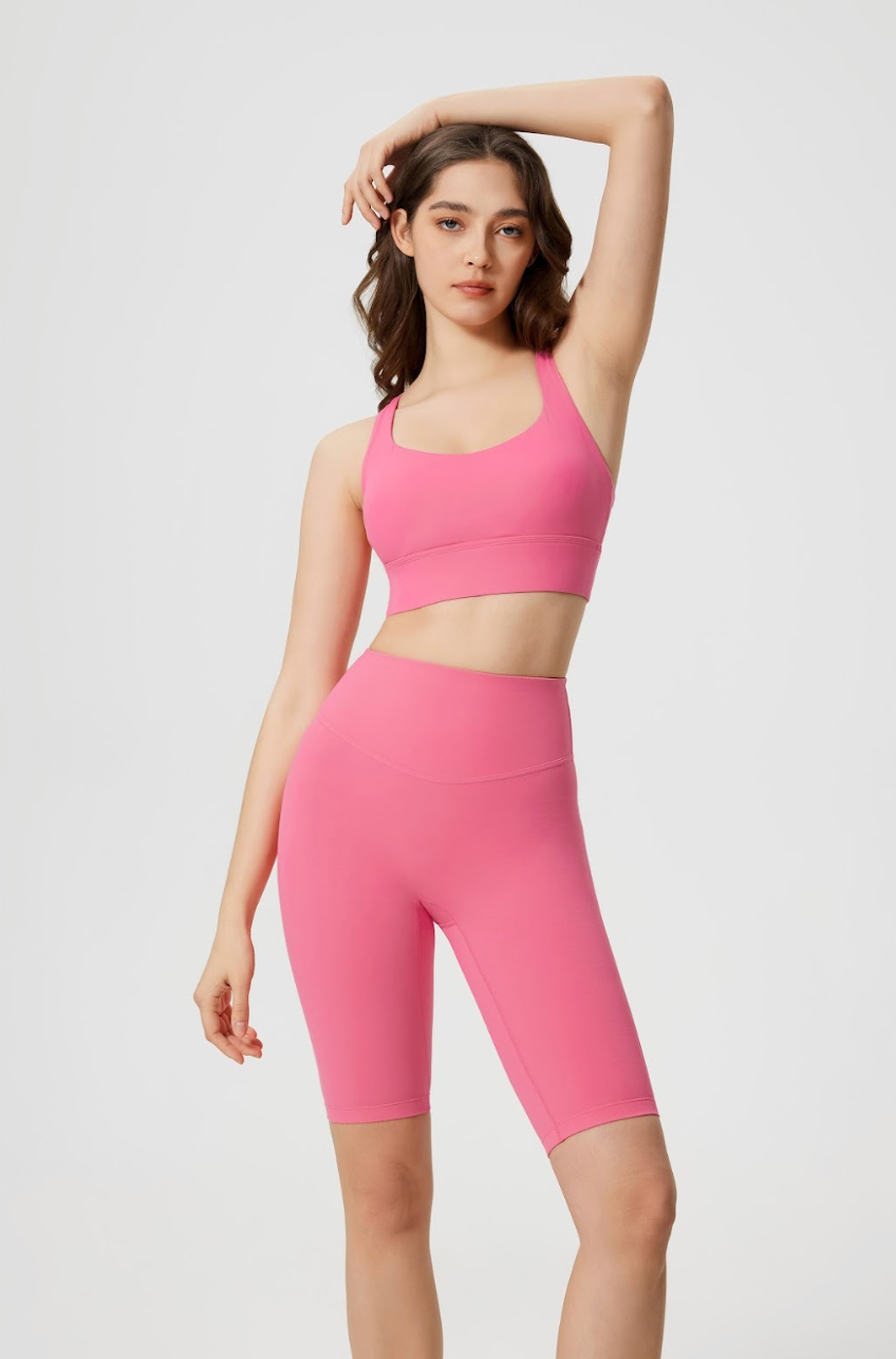 Cross-Back Breathable Sports Bra
